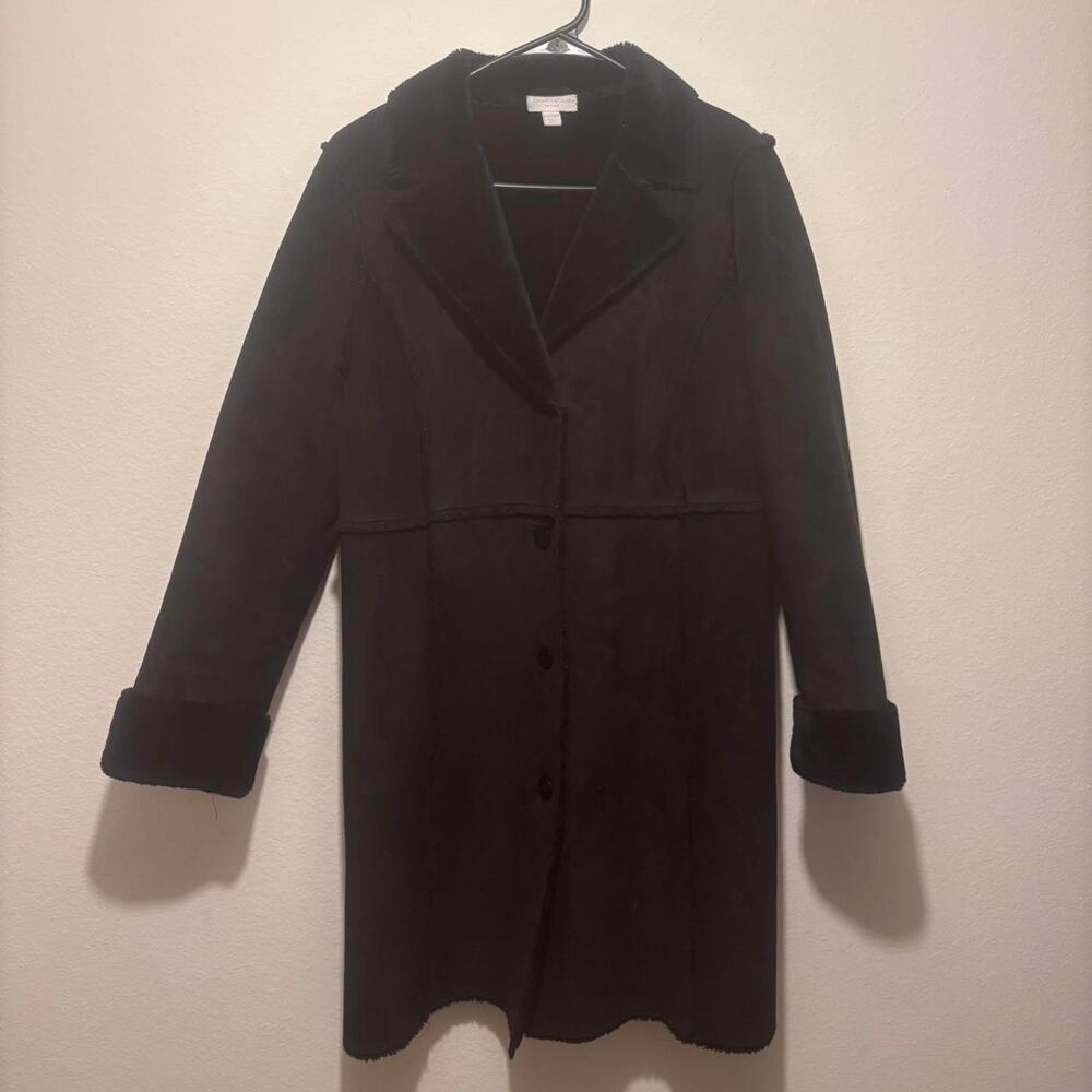 Charter club petite black faux